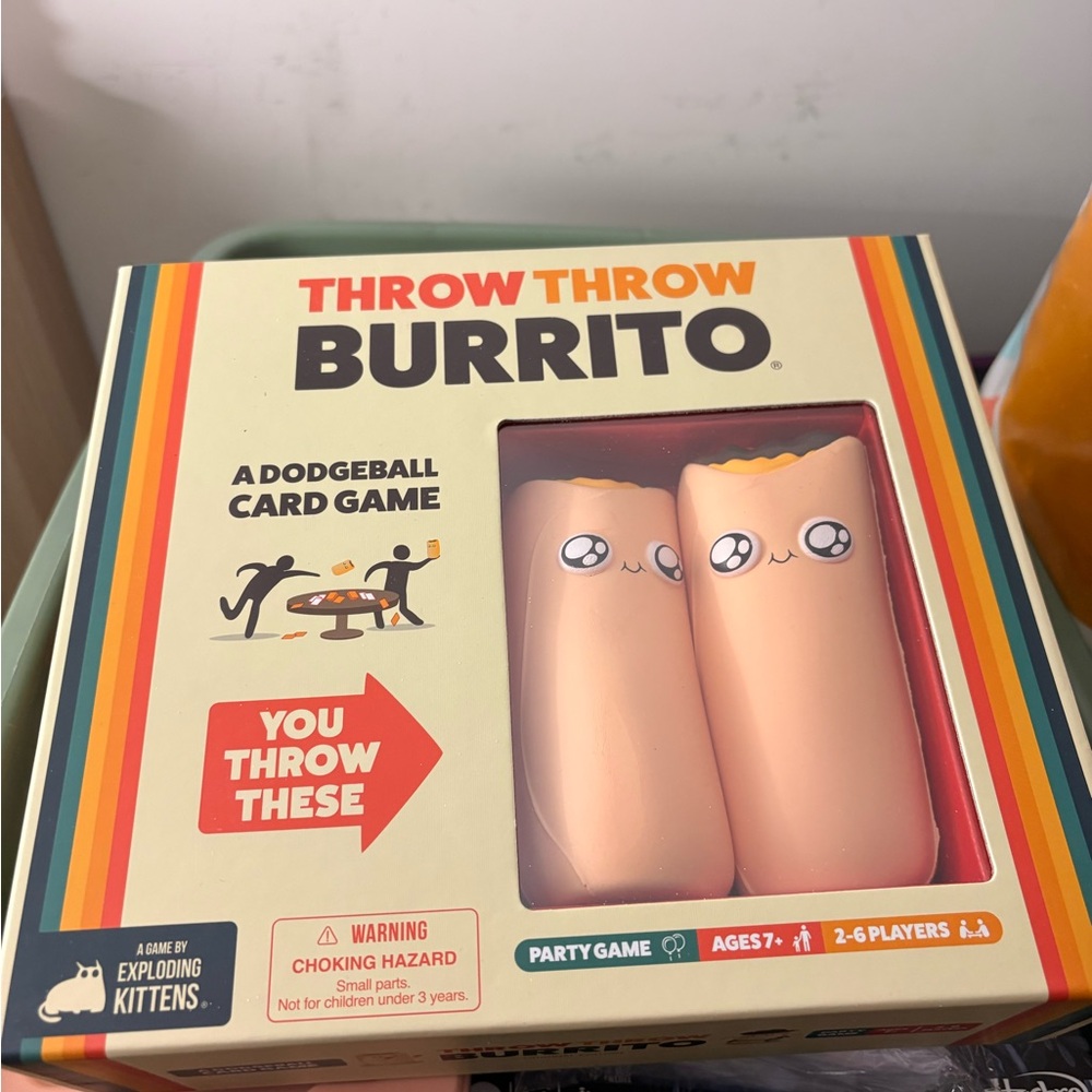 Throw Throw Burrito Dodgeball Card Game - Orange